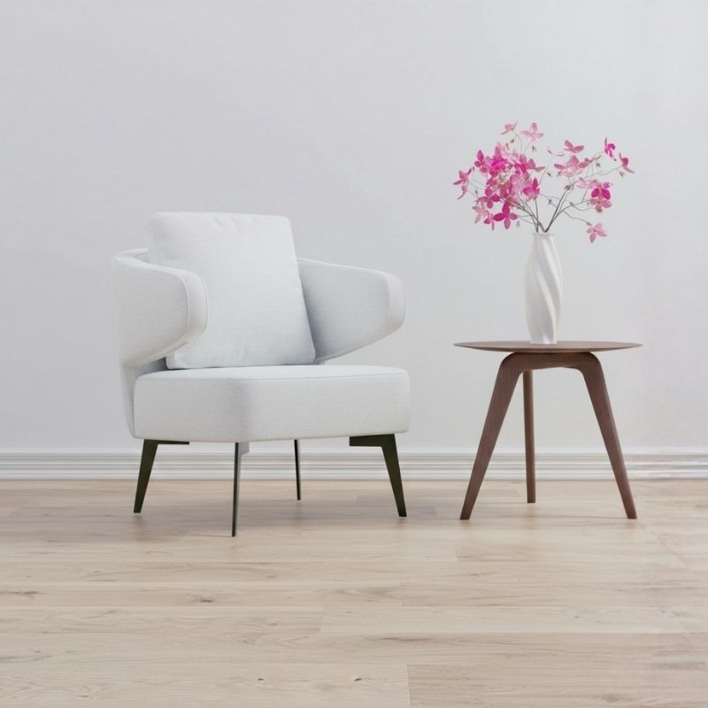 Light laminate flooring installed in a modern Melbourne living space.